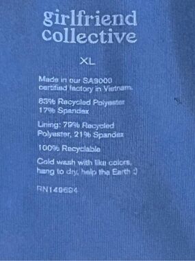 girlfriend collective Blue Short Sleeve Men’s Tee